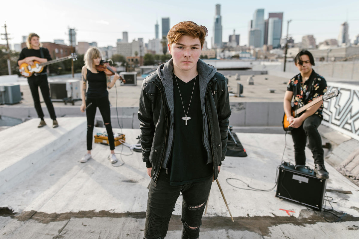 Young musicians in performance